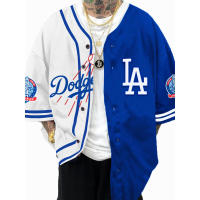 24 Ropa deportiva juvenil de béisbol Chaqueta de equipo de los Yankees de talla grande con cuello en V y manga corta - details 8
