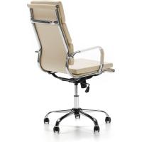 Morgan reclinable Negro, Piel sintética, Silla ejecutiva con reposacabezas y conjín engrosados, Altura Ajustable, Diseño ergonómico - details 10