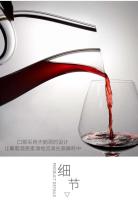 Botellas de vino tinto de cisne con forma especial, ollas de fiesta de bar sopladas a mano, juego de aireador de champán de cristal de moda sin plomo - details 6