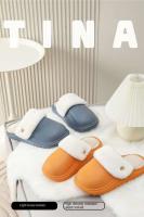 Zapatillas de algodón desmontables y lavables para interiores para hombre y mujer, pantuflas de lana de felpa para el hogar, antideslizantes, impermeables, cálidas y gruesas - details 0
