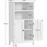 Armario de Baño de Madera Organizador de Almacenamiento con Estante 50x30x92,5cm - details 2
