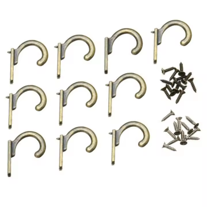 Prácticos accesorios de baño de aleación de Zinc, gancho de pared montado colgante antiguo, suministros de cocina, soporte para llaves, colgador - 1