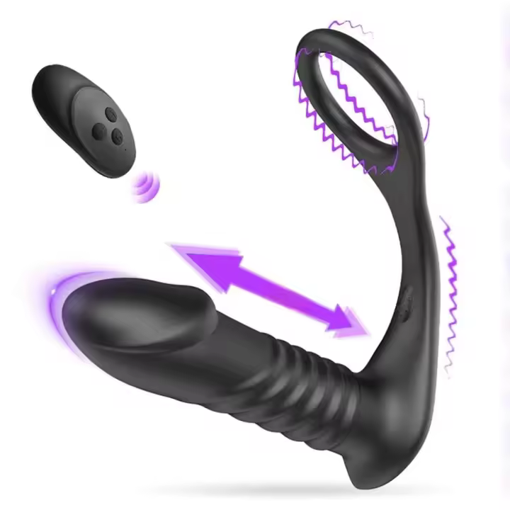Leten-vibrador telescópico con tapón Anal para mujer, vibrador con aplicación remota inalámbrica, Juguetes sexuales para mujer, consolador Anal, masajeador de próstata, tapón Anal - 1