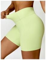 Pantalones cortos de Yoga sin costuras para mujer, mallas deportivas de LICRA de cintura alta, suaves, para gimnasio y entrenamiento - details 22