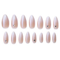 Uñas con purpurina rosa degradado, uñas postizas ultraflexibles y duraderas para combinar con el vestido de chica caliente - details 0