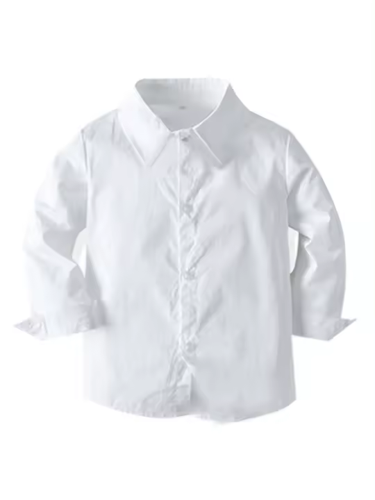 Conjunto de Caballero Elegante Formál 3pcs Camisa con Corbata de Manga Larga, Pantalones, Chaleco - 1