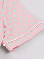 Vestido Largo de Verano con Estampado de Puntos Cuerda Alta, Cuello Dobladillo, Botones de Front - details 11