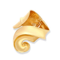 Pulsera de cara ancha de oro trenzado, joyería de mano de metal pesado - details 0