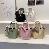 Bolso cesta vegetal multicolor, bolso gran capacidad hembra 2025 nuevo, bolso señoras bolso cubo - details 1