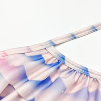 Traje de baño de sirena rendimiento traje de baño de tres piezas cola de pez grande, mediano y pequeño niñas transfronterizas ropa de bikini para niños - details 6