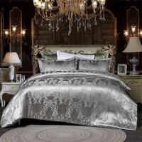 Juego de cama de alta gama, jacquard, tamaño king, juego de cama de boda europeo de lujo - details 27