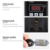 Controlador de humedad inteligente, higrómetro electrónico montado en la pared, interruptor de Control con Sensor, 110-220V, W2023 - details 11