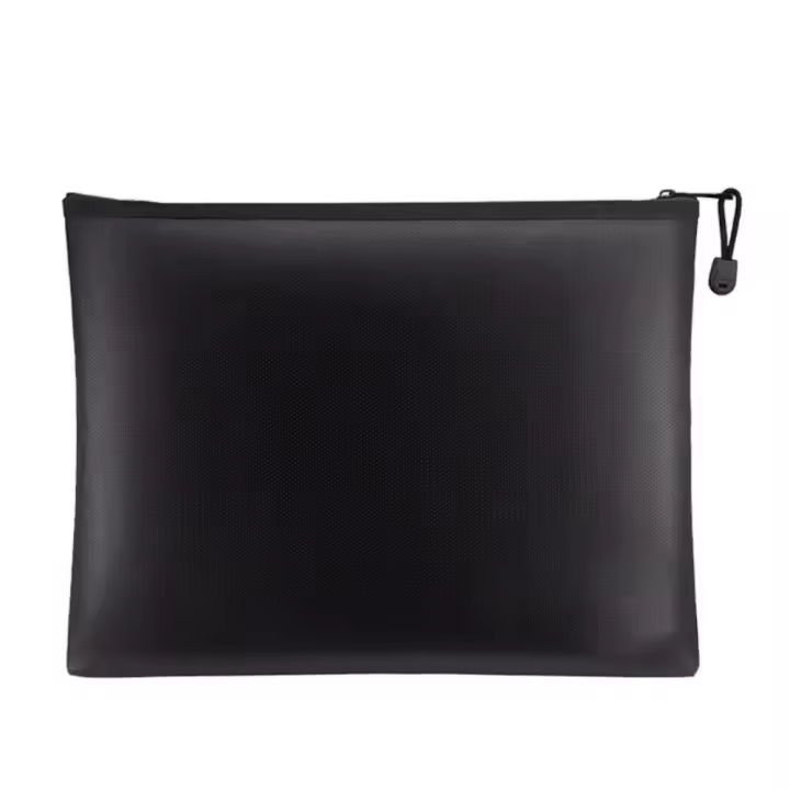 Bolsa para documentos ignífuga resistente a altas temperaturas, cuadrada con cremallera, bolsa de almacenamiento segura contra incendios, 4 tamaños, multiusos - 1