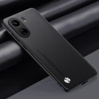 Funda de lujo de cuero PU para Xiaomi Redmi 13C Protección total de silicona mate - details 11