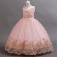 Vestido de princesa elegante de alta gama para niñas, ideal para presentaciones de piano infantiles. - details 2