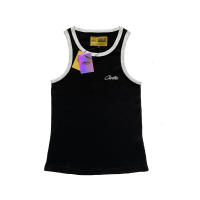 CORTEIZ Camisa casual con bordado de crucero Devil Island, camiseta básica sin mangas con cuello en V para deporte de baloncesto de verano para hombre, camiseta de fitness para parejas de moda de American High Street - details 0