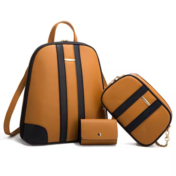 Mochipa marron de cuero PU para Mujer, Bolso de hombro de lujo, Conjunto de Tarjetas, Bolso Cruzado, Gift - 1