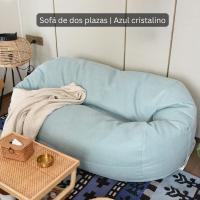 Funda Puff 120cm Peluche Lavable en Lavadora - CubreSofá Lujo para Adultos y Mascotas | Tela Impermeable Antimanchas | Sin Relleno + 3 Plazos Klarna | Certificado Anti-Alergias - details 9