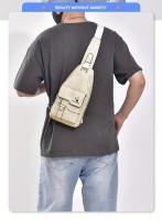 Nuevo bolso de mensajero unisex impermeable y resistente al desgaste, bolso cruzado, bolso de mano, bolso de hombro, bolso de pecho, hecho de tela resistente al desgaste, gran capacidad con bolsillos grandes, fácil de transportar, adecuado para el trabajo - details 3