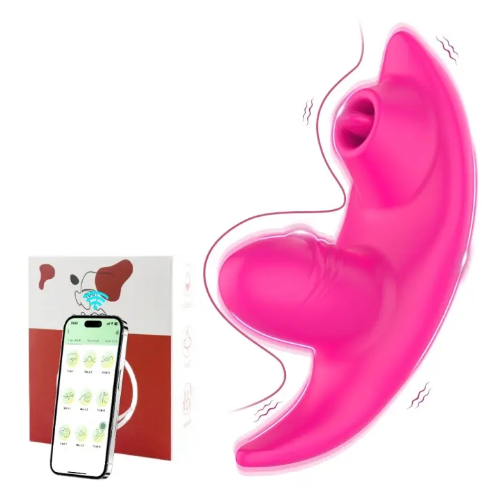 Vibrador Inalámbrico Wearable Bluetooth Control Remoto de Mujer Estimulador de Clítoris y Punto G - 1