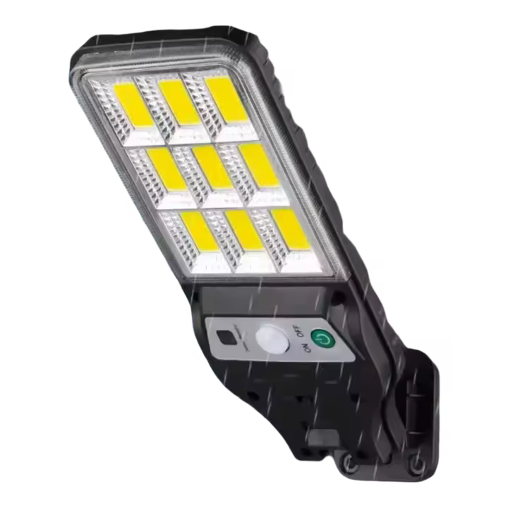 4PCS Luz De Pared Solar Con Sensor De Movimiento 108COB 3 Modos Para Terraza Jardín Valla Palacio Y Terraza Exteriores - 1