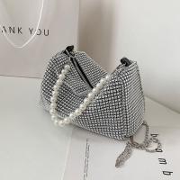 Bolso de mano de gran capacidad con diamantes de imitación, bolso de hombro con cadena de perlas, pequeño bolso cuadrado, bolso de almohada, bolso de cosméticos, bolso de hombro para mujer, fiesta - details 30