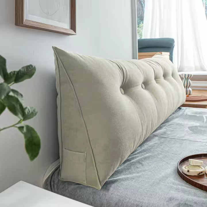 Cojín de Triángulo para Taburete Alivio del Dolor Sofá Cojín de Lomo para Dormir Decorativos para Cama Material de Alta Calidad - 1