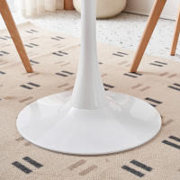 Mesa redonda blanca para cocina, comedor, sala de estar, muebles de estilo nórdico moderno, balcón pequeño, 80/110 - details 9