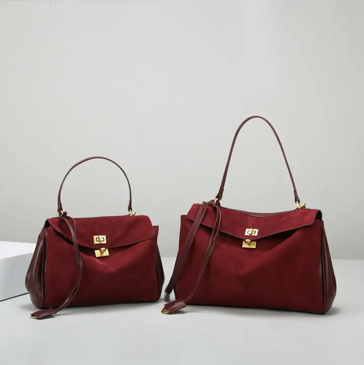 Bolso nuevo de gran capacidad para mujer, bolso de mano y bandolera con textura. - 1
