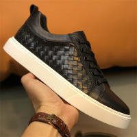 Zapatos de cuero tejidos a mano, zapatos de estilo británico para hombres - details 22