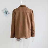 Chaqueta de cuero de manga larga con cuello atado, temperamento de moda, estilo de viaje, otoño e invierno, 2024 - details 21