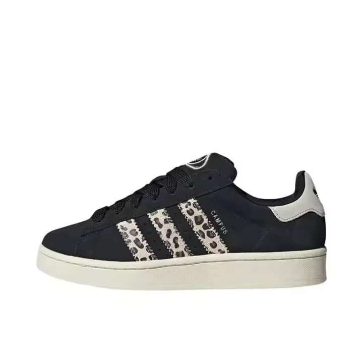 Leten Leten Leten Originals Campus 00s Black Leopard Low Flat Popular Zapatillas de deporte Resistentes al desgaste Mujer Casual Board Shoes German Training Decal Decal Decal - 1