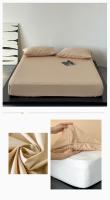 Bonenjoy-funda de cama 100% algodón, Sábana bajera elástica, Funda de colchón agradable para la piel, ropa de cama suave (sin funda de almohada), 1 unidad - details 6