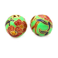 Pulseras de Abalorios de Dáfodil de Brasso con Pintura de Aceite 4PCS Accesorios de Joyería DIY Hechos en China - details 13