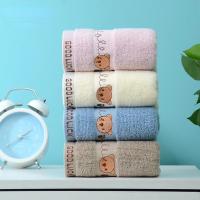 Toallas pequeñas de algodón para lavado de cara de jardín de infantes para niños, Jacquard de 32 hebras, Animal de dibujos animados, conejo - details 0