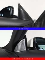 Para Jaguar F-TYPE 2013-2024 aleación de aluminio Sier A-pilar cuerno marco decoración pegatina accesorios de Interior de coche - details 0