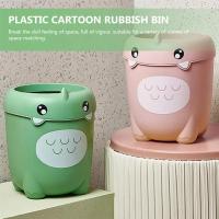 Cubo de basura de plástico para habitación de niños, cubo de basura creativo de dibujos animados, pequeño y bonito - details 5