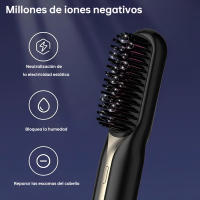 Control de temperatura de 3 niveles, cuidado de iones negativos, carga USB anti-quemaduras y pantalla LED Diseño portátil, plancha de pelo inalámbrica para mujeres, perfecta para regalos de hogar y viajes - details 4