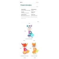 Juguetes De Rattler Para Bebés Peluche Animal Suave Con Sonido Y Textura Sensory Soothing Para Niños Y Niñas Regalos De Cumpleaños - details 6