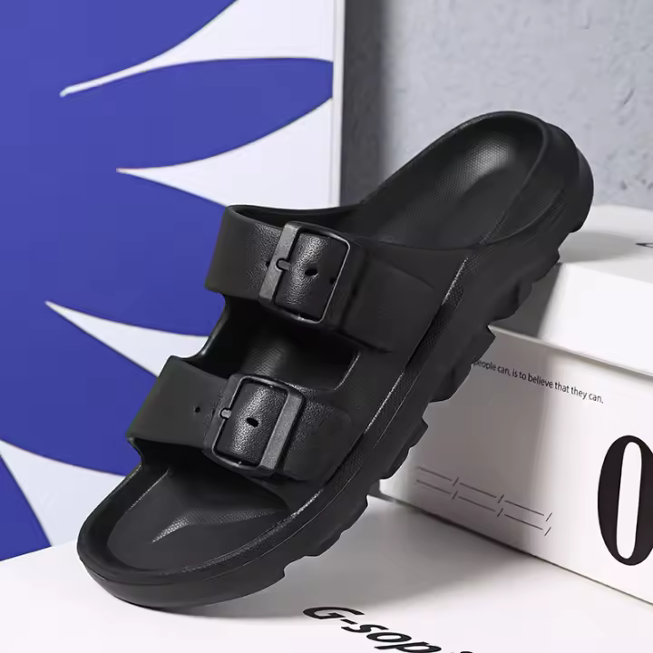 Zapatillas de hombre, ropa de verano, deportes de playa antideslizantes de suela gruesa, frescas para uso al aire libre de hombres, sandalias casuales - 1