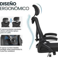 Silla de Oficina Ergonómica Silla Reposabrazo Ajustable Silla Oficina Trabajo con Reposacabeza Silla Giratoria Rosa - details 20