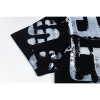 Camiseta Deportiva de Algodón Puro para Hombres Cuello Redondo, Estampado Delantero, Estilo Básico Casual, Artículo de Zapatillas y Ropa Deportiva - details 6