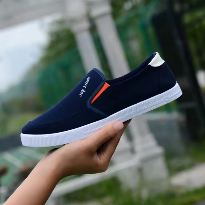 Nuevos zapatos deportivos de lona transpirables y a la moda para estudiantes, zapatos casuales de moda para hombre - 1