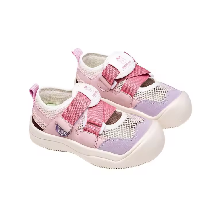 Sandalias deportivas de malla transpirable para niños, suela antideslizante, hueco, para niños y niñas, estilo verano. - 1