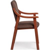 Silla de Comedor de Madera de Cerezo Antimanchas, Espalda Recta, Tamaño 86x54x54 cm, Marrón - details 6