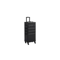 Taburetes de salón giratorios con altura ajustable, sillas con ruedas de 59-70 cm, negro - details 21