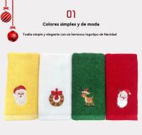 4 piezas de toallas navideñas, toalla de mano decorativa bordada para cocina y baño, toallas de mano navideñas, toalla facial - details 2