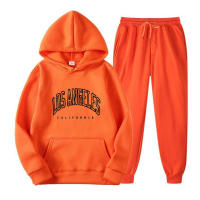 Conjunto de 2 piezas para hombre y mujer, sudadera con capucha, chándal y pantalones deportivos, pantalones deportivos con cuello redondo - details 4