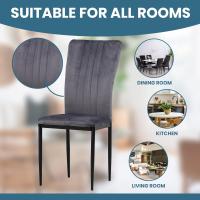 Silla de Comedor, Juego de 4 sillas, Negro - details 10