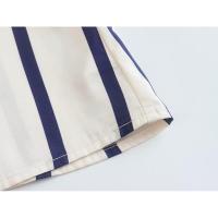 OUWU- Camisa Holgada A Rayas Con Manga De Burbuja Para Mujer, Gran Oferta De Temporada, Nuevo Estilo, Informal, Cuello Tipo Polo, Manga Corta, Top De Moda - details 29